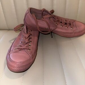 Rose Pink Leather Converse